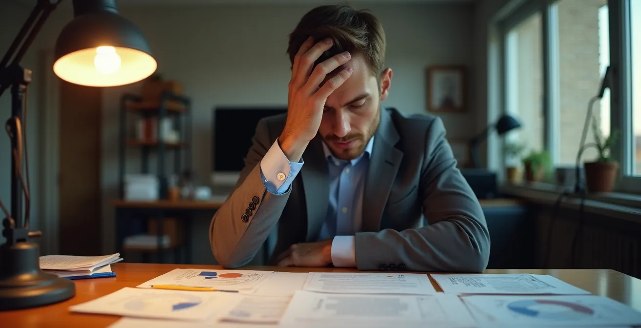 Agent municipal concentré analysant des documents énergétiques complexes