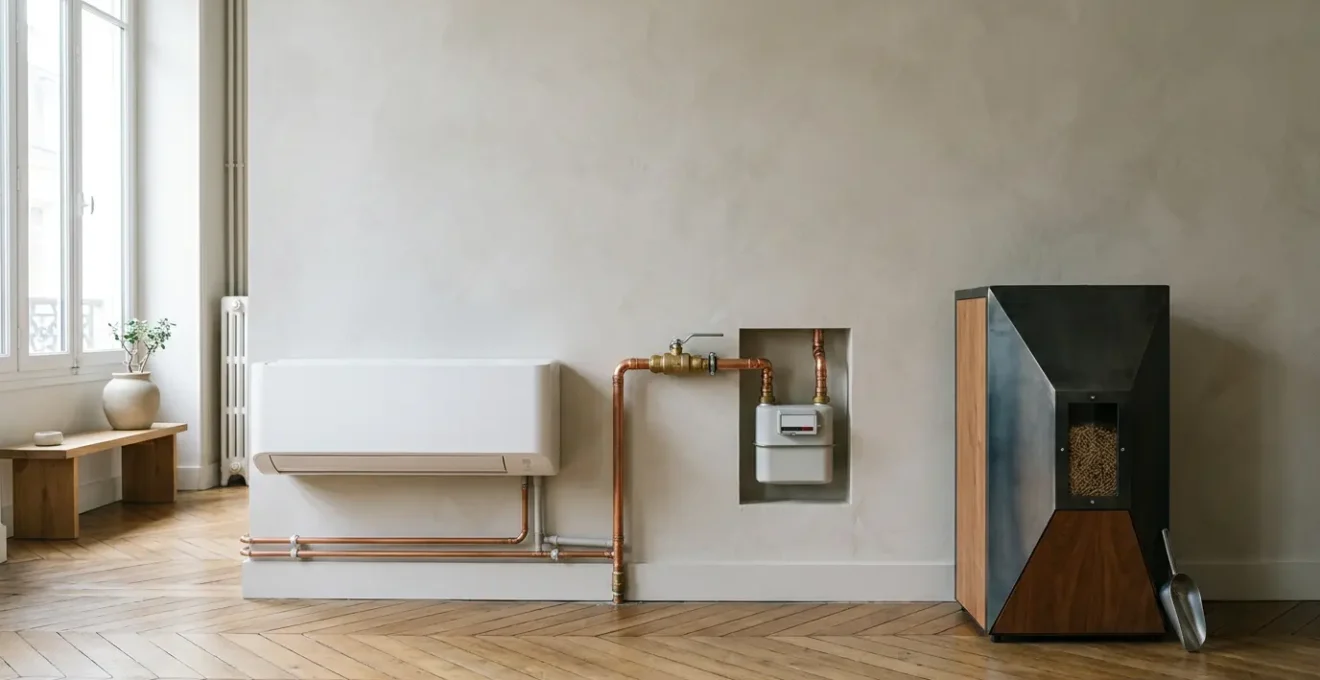 Comparaison visuelle des différentes sources d'énergie pour le logement en France