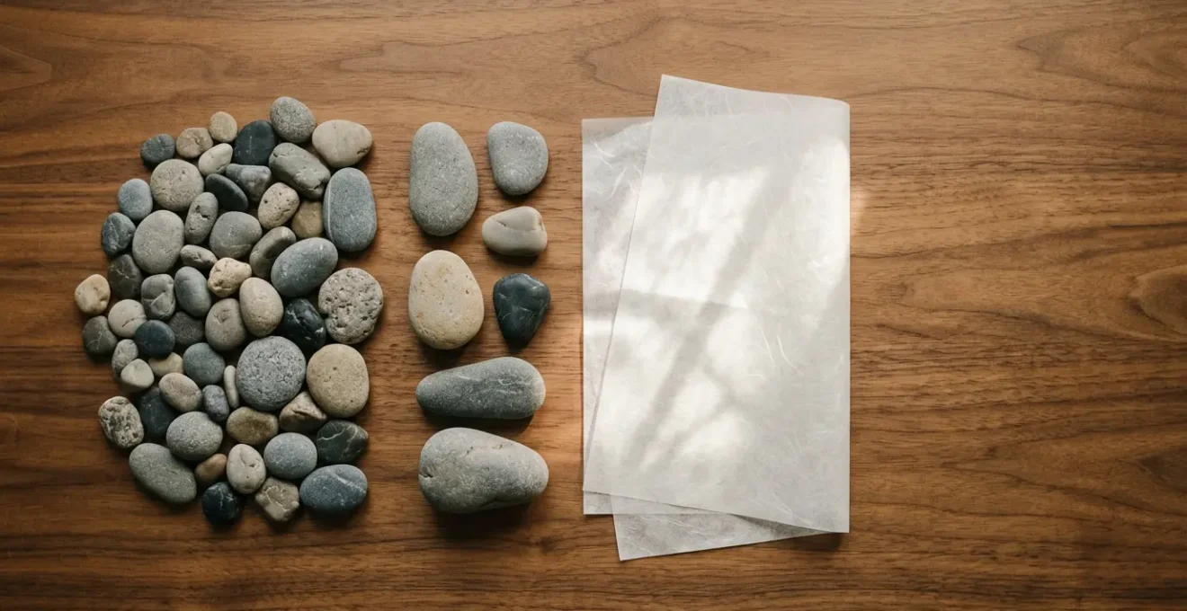 Analyse visuelle des composantes principales d'une facture d'électricité avec éléments symboliques et lumière naturelle