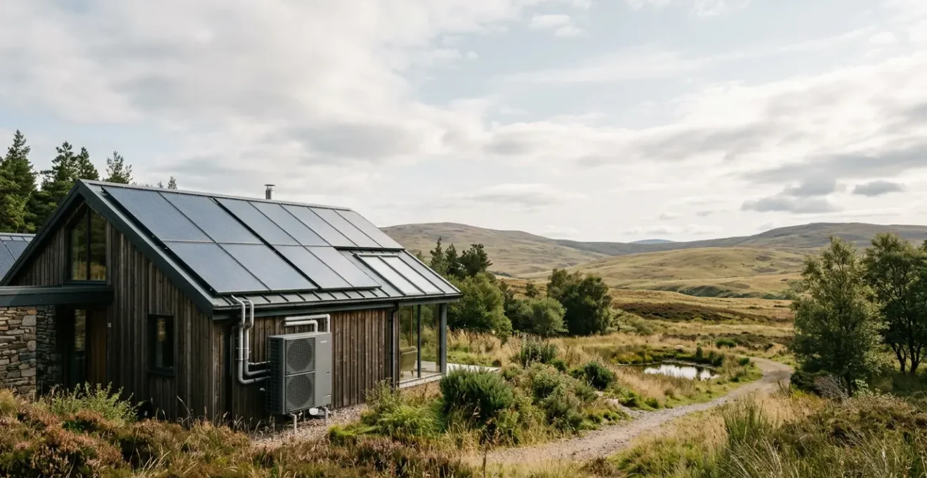 Equipements d'énergies renouvelables à haut rendement dans un environnement naturel lumineux