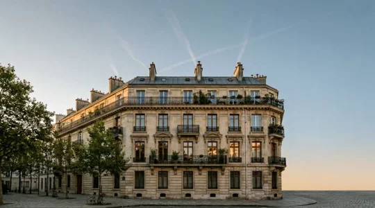Logement ancien en rénovation thermique avec détails d'isolation et système de chauffage performant