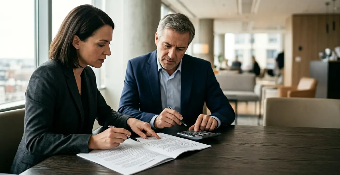 Négociation de contrat d'énergie professionnel entre partenaires d'affaires